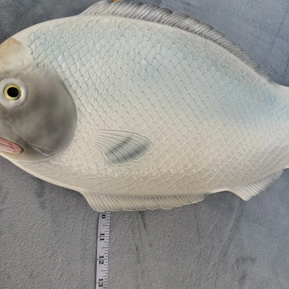 Vintage Fitz & Floyd Fish Market Large Fish Plate Platter 1986 Japan 19